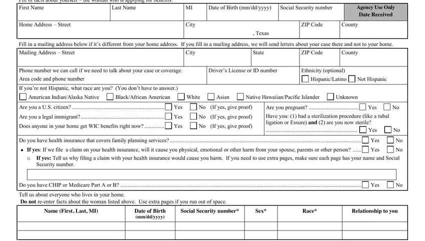 medicaid printable forms empty fields to fill out