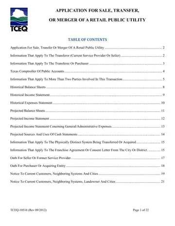 Form Tceq 10516 Preview