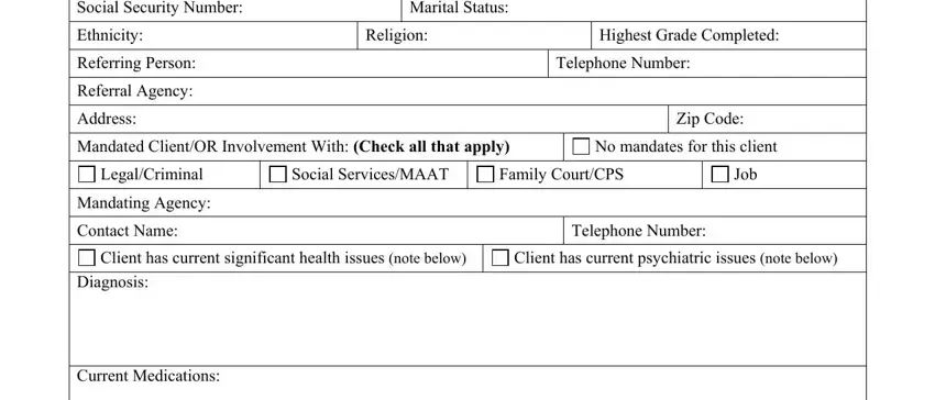 Filling out Form Trs 48 stage 2