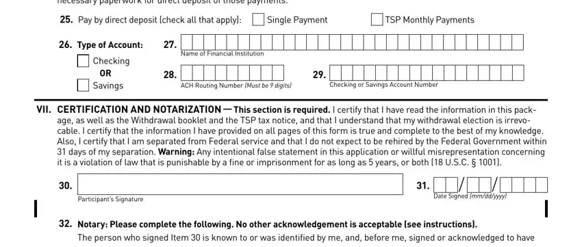 Filling in tsp form 99 pdf part 4