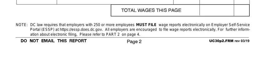 Filling in dc unemployment weekly claim form stage 5