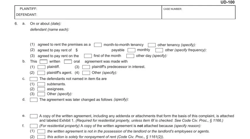 stage 4 to filling out unlawful detainer complaint sample