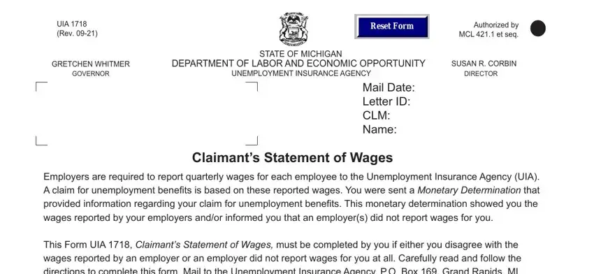 uia affairs unemployment blanks to consider