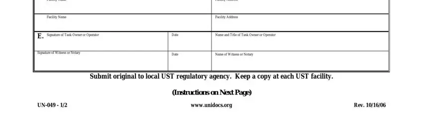 Filling out calcupa stage 3