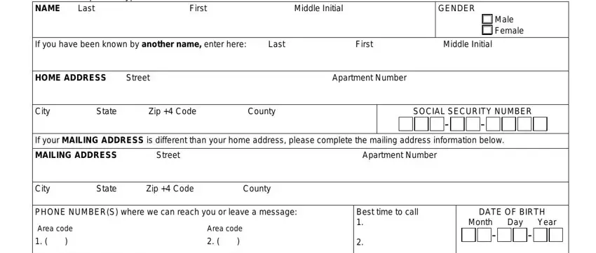 filling out acces vr application forms part 1