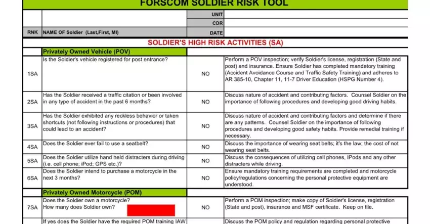 forscom risk download RNKNAMEOFSoldierLastFirstMl, FORSCOMSOLDIERRISKTOOL, UNITCDR, DATE, and SOLDIERSHIGHRISKACTIVITIESSA blanks to complete