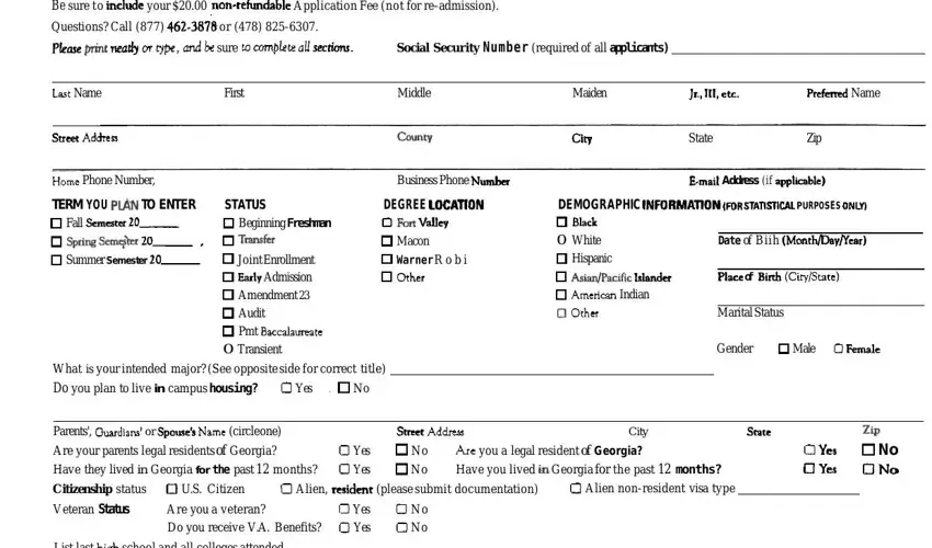 portion of gaps in fort valley application