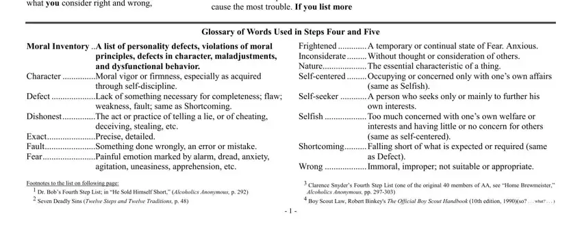 Fourth Step Inventory ≡ Fill Out Printable Pdf Forms Online 7565