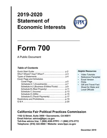 Fppc Ca Form 700 Preview