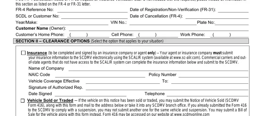 completing form fr31a step 1