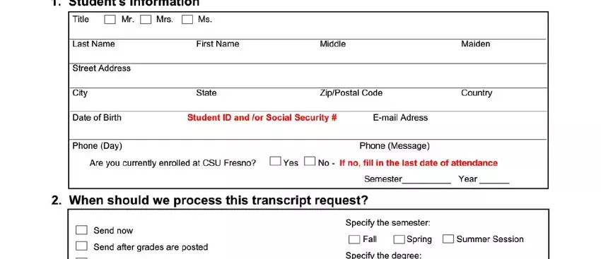 writing csu fresno for official transcript stage 1