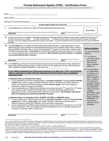 Frs Certification Form Preview