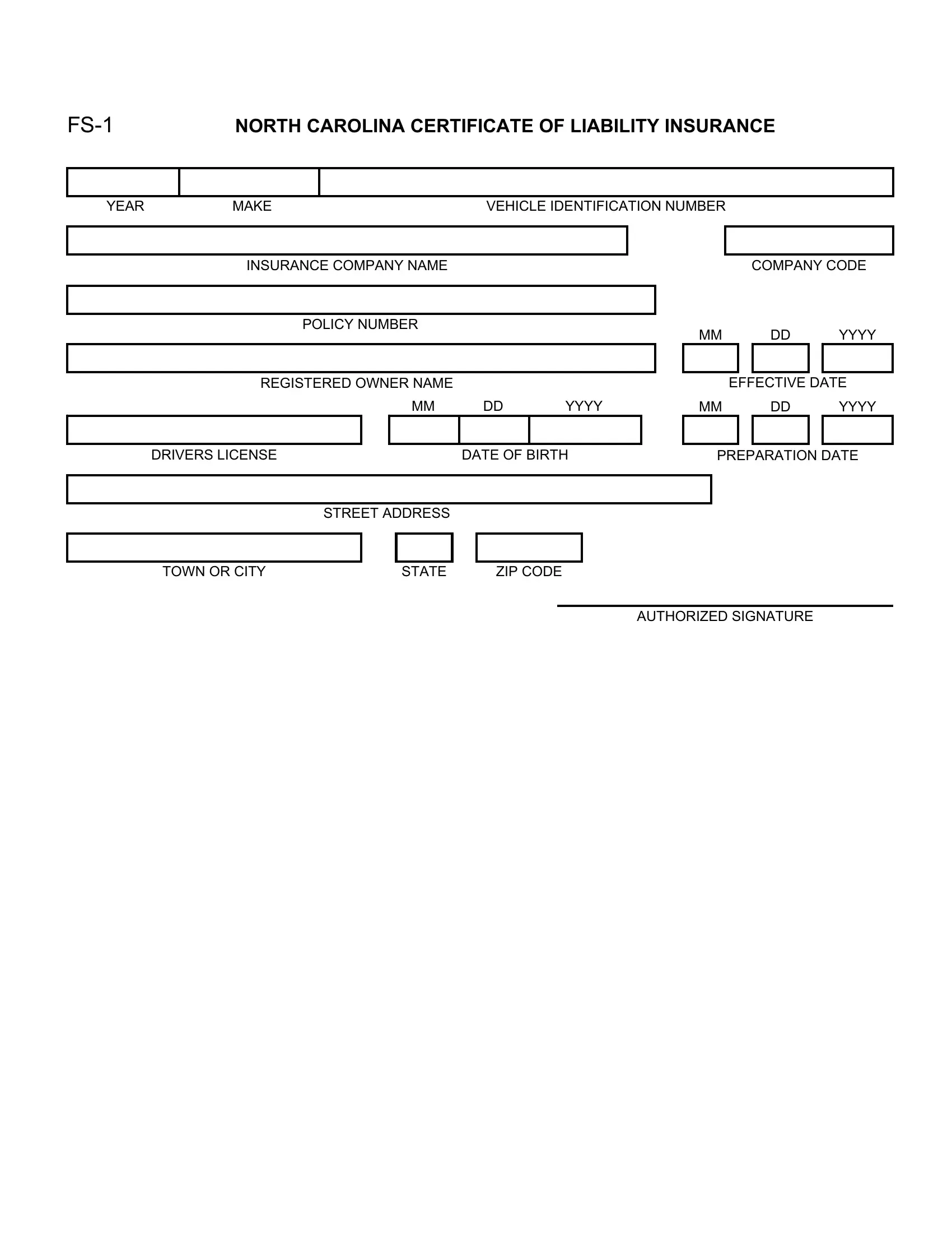 Fs Insurance Form ≡ Fill Out Printable PDF Forms Online