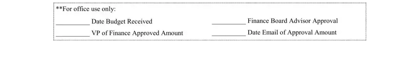 Filling in funds request form template part 3