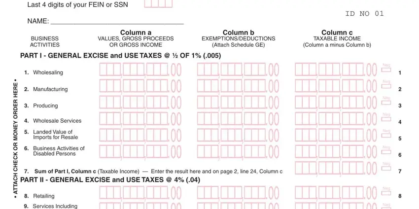completing g49 tax form hawaii stage 1