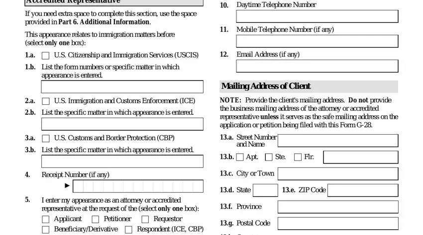 part 4 to completing g 28 form pdf