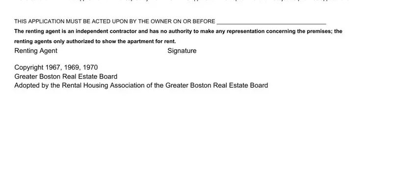 Completing greater boston real estate board rental application pdf part 3