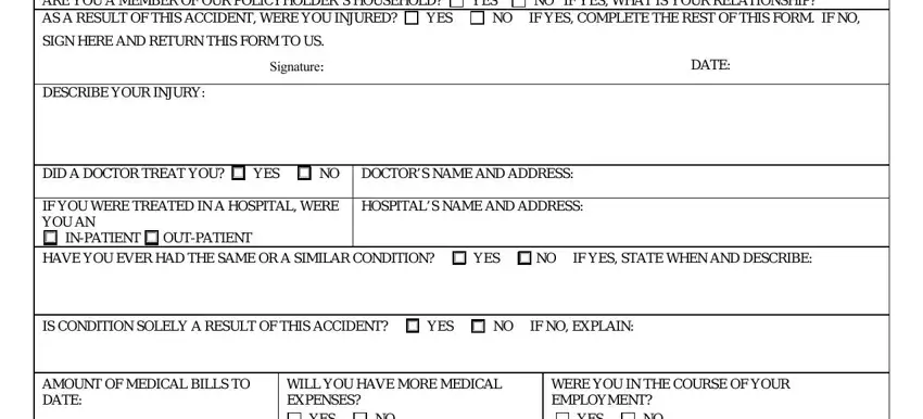 Filling in geico pip application form part 2