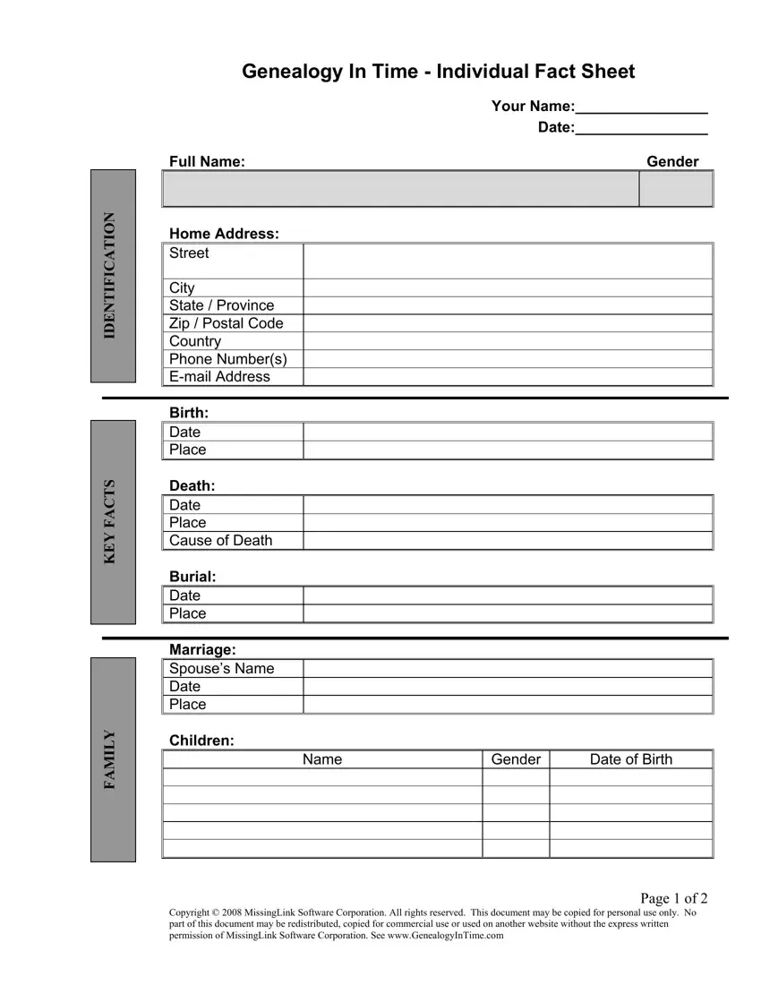 Free family genealogy sheets