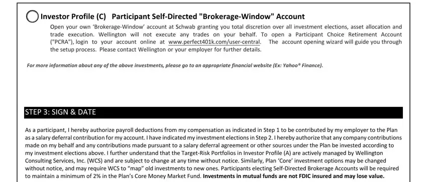 step 4 to finishing 401k contribution change form template