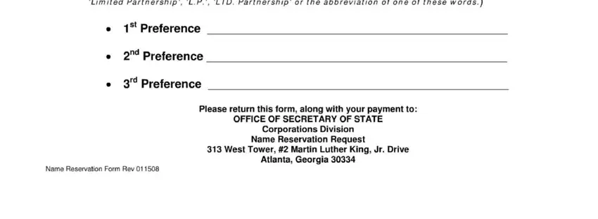 stage 2 to filling out georgia form reservation request