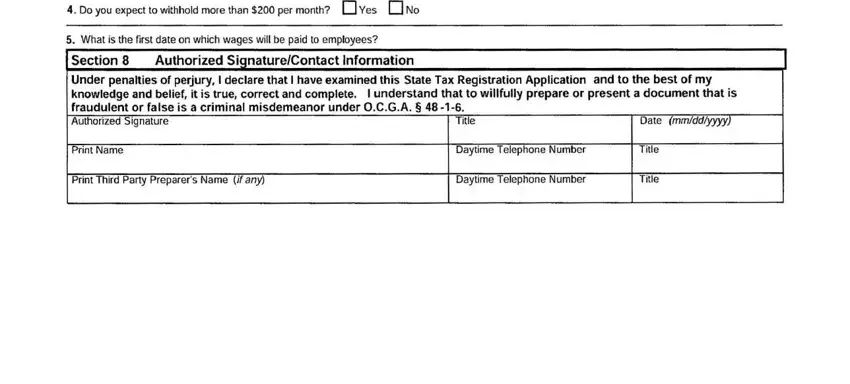 print state tax forms 2020 Datemmddyyyy, Title, PrintName, PrintThirdPartyPreparersNameifany, DaytimeTelephoneNumber, DaytimeTelephoneNumber, Title, and Title fields to fill out