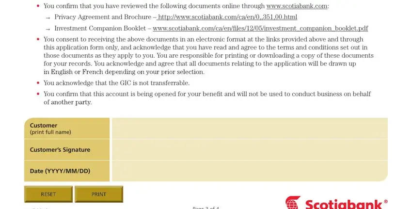 gic certificate time 2019 You conﬁrm that you have reviewed, Privacy Agreement and Brochure, this application form only and, You acknowledge that the GIC is, You conﬁrm that this account is, Customer print full name, Customers Signature, Date YYYYMMDD, and Page  of blanks to fill