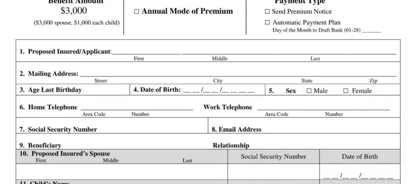 example of blanks in globe life insurance login