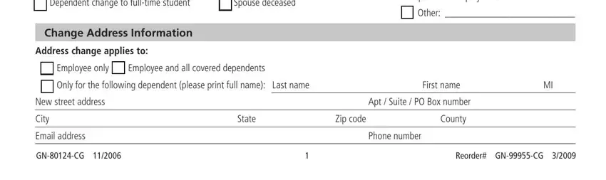 Finishing employee form step 3