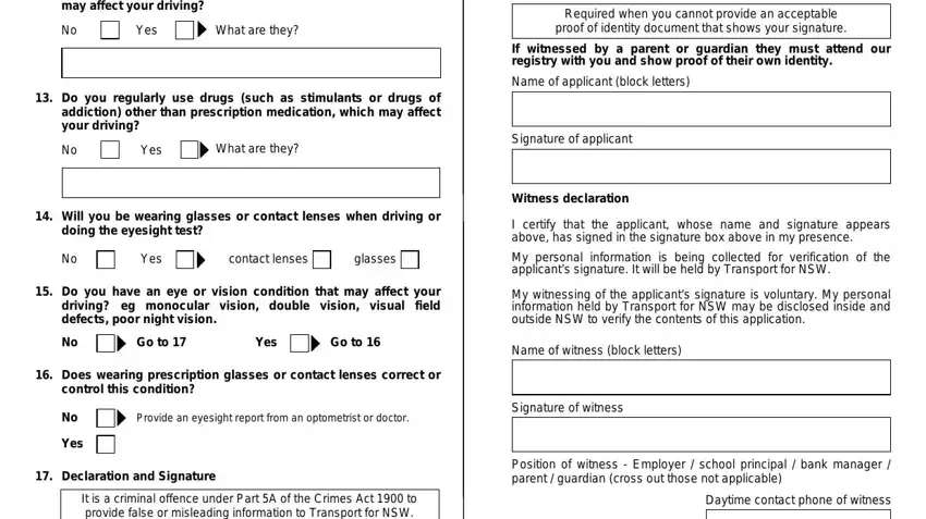 part 4 to filling out print out form for working with children