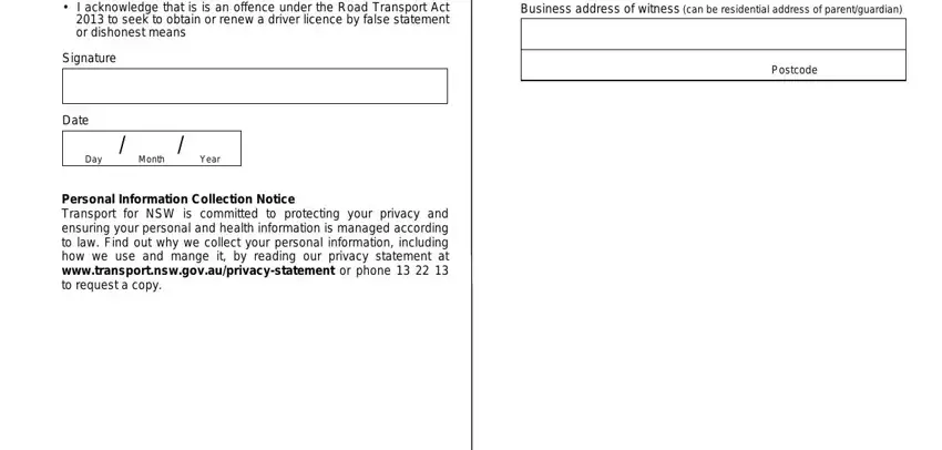 Completing gnc retail job application print out step 5