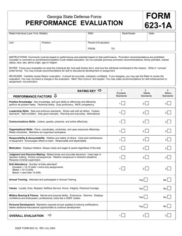 Gsdf Form 623 1A Preview