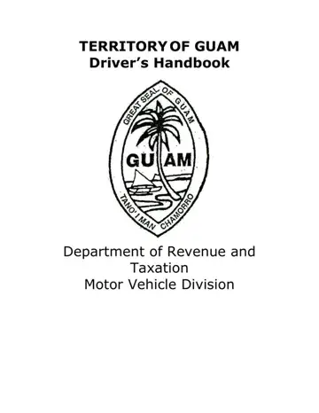 Guam Drivers Handbook Form Preview