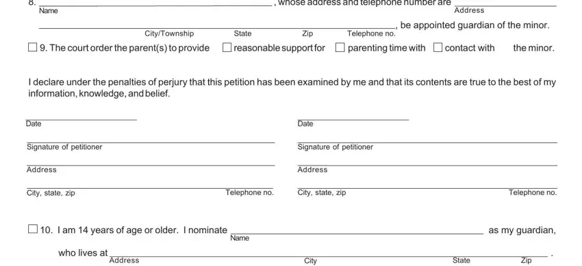 Filling in temporary guardianship indiana stage 4