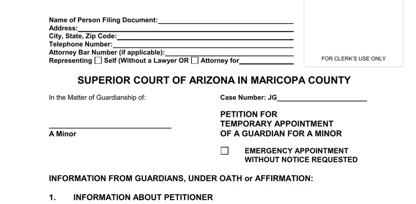 Finishing temporary custody form arizona part 5