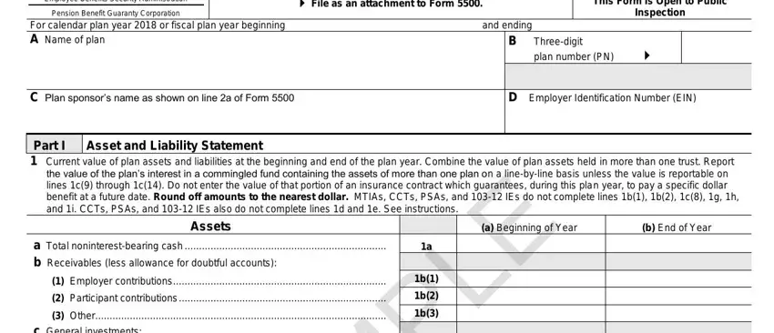 2018 financial empty fields to complete