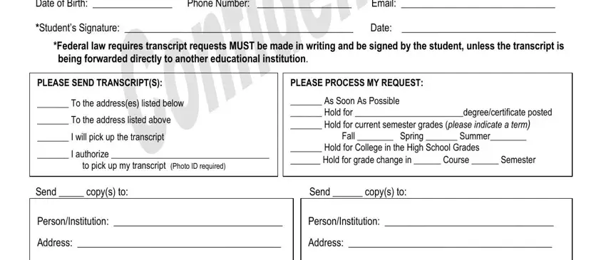 hacc official online Date of Birth  Phone Number  Email, Students Signature  Date, Federal law requires transcript, PLEASE SEND TRANSCRIPTS, PLEASE PROCESS MY REQUEST, To the addresses listed below, To the address listed above, I will pick up the transcript, I authorize  to pick up my, As Soon As Possible  Hold for, Hold for College in the High, Send  copys to Send  copys to, PersonInstitution, PersonInstitution, and Address blanks to insert