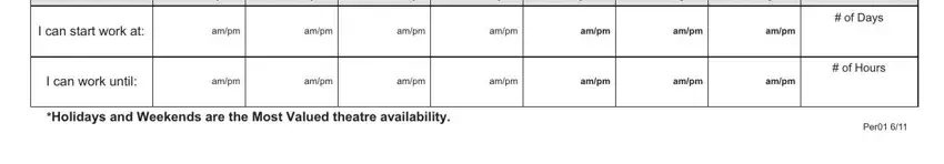 Filling out harkins theater online application step 3