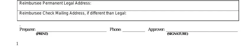 harvard medical school application form SIGNATURE Date Reimbursee, Reimbursee Check Mailing Address, Preparer  Phone  Approver, PRINT, and SIGNATURE fields to complete