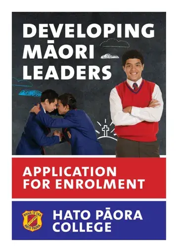 Hato Paora Enrollments Form Preview