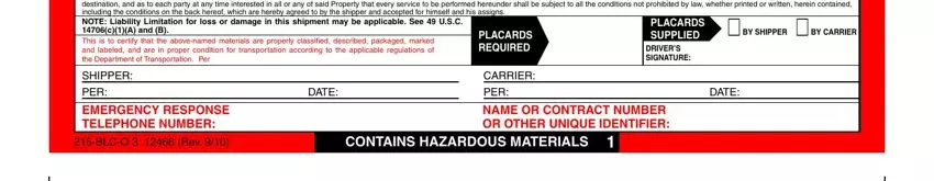 Filling out hazardous materials shipping forms part 3