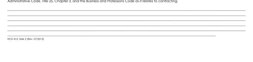 Filling in hcd 415 application part 4