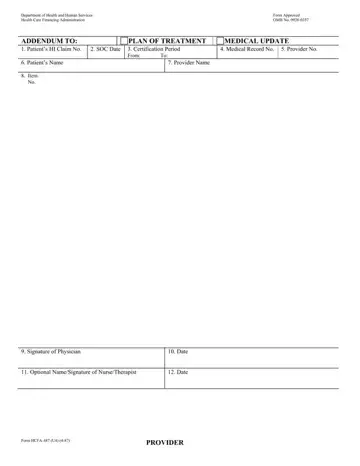 Hcfa 487 Form Preview