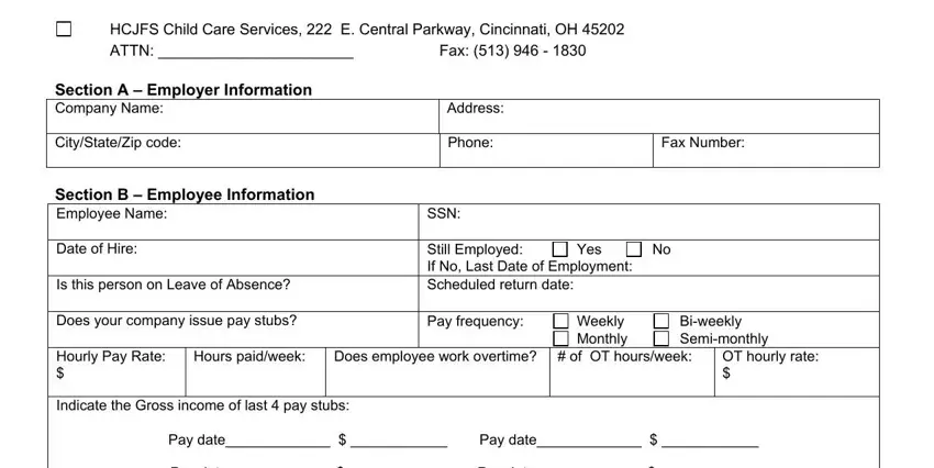 part 1 to filling in odjfs employment verification form