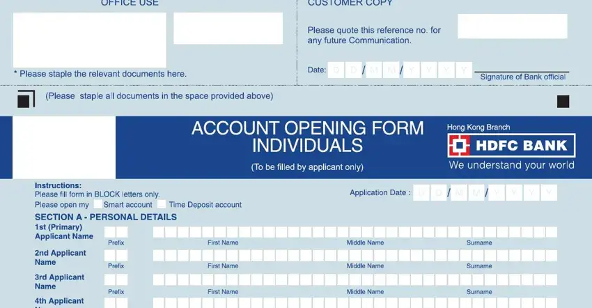 Hdfc Bank Account Opening Form ≡ Fill Out Printable Pdf Forms Online 5078