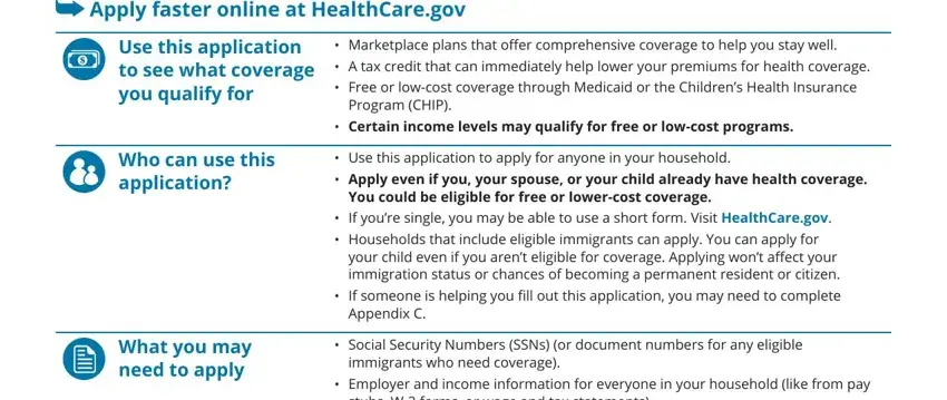health insurance application form gaps to fill out