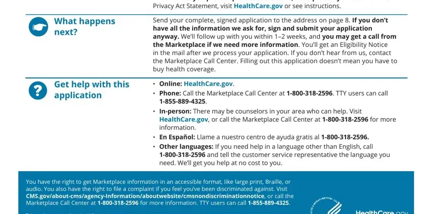 stage 2 to filling out health insurance application form