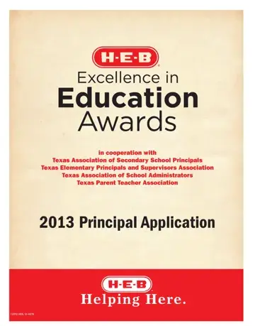 HEB Application Form Preview