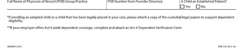 part 3 to filling out highmark enrollmentr form