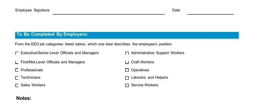 step 3 to entering details in eeo form get